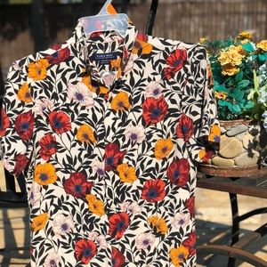 2 Zara short sleeve pattern shirts